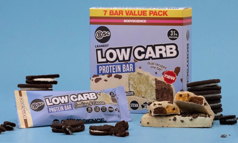 BSc Leanest Low Carb Hi Protein Bar Sporty's Health